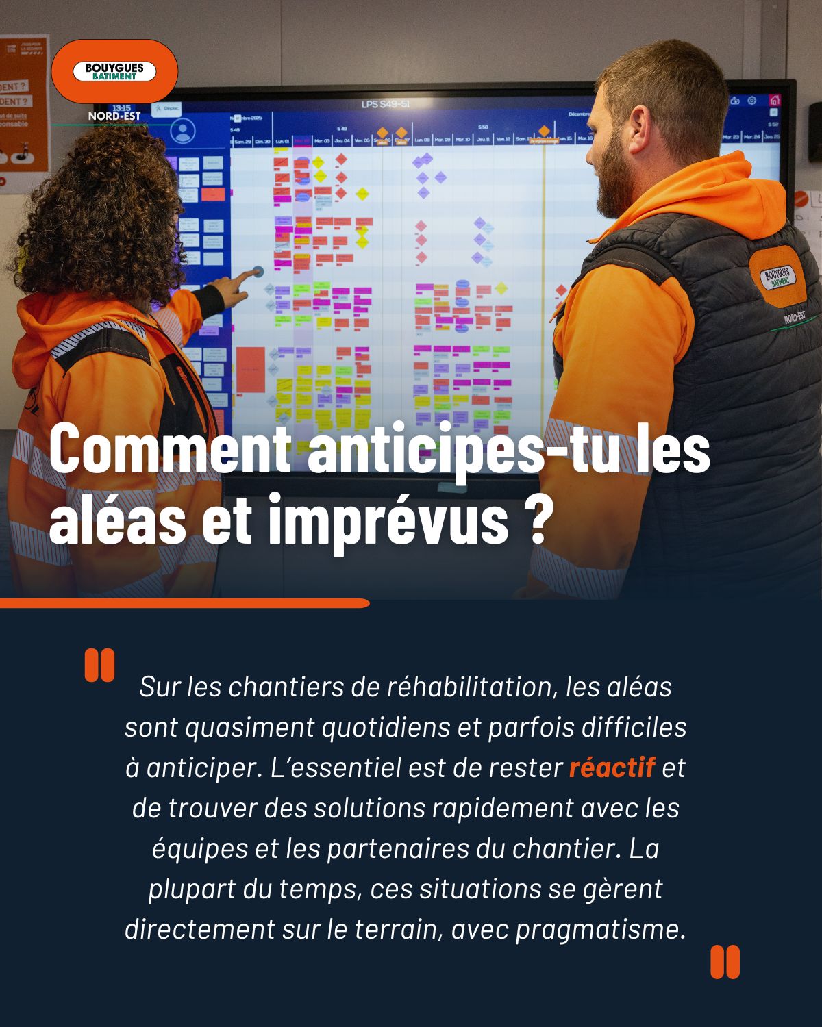 Comment anticipes-tu les aléas et imprévus ?